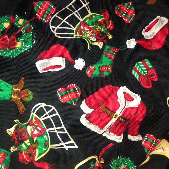 Vintage The Eagle’s Eye Christmas-print cotton maxi skirt, small - Picture 2 of 8